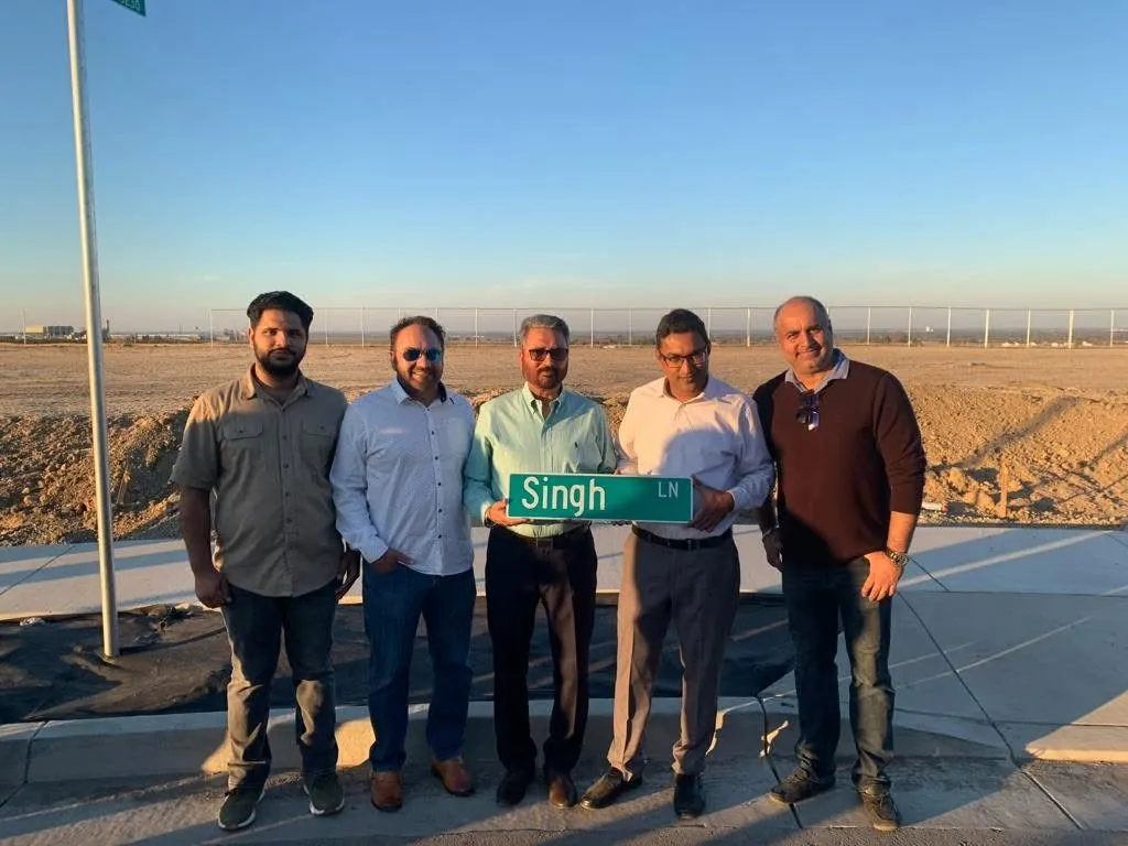 Singh Street dedication ceremony in Mountain House